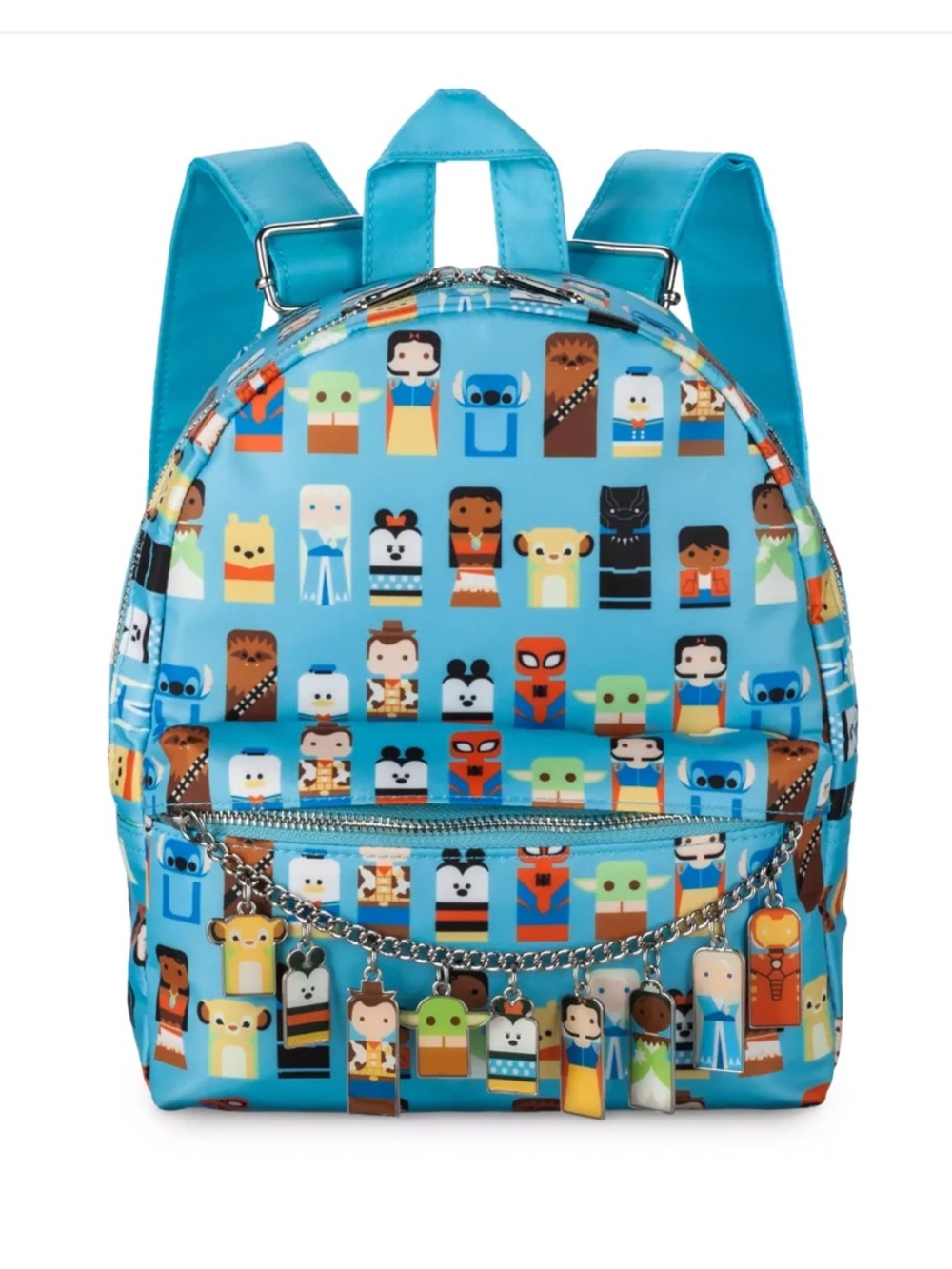 DISNEY 100 YEAR CELEBRATION UNIFIED CHARACTERS BACKPACK WITH CHARMS NEW W TAG